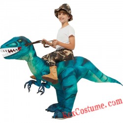 T-rex Dinosaur Velociraptor Inflatable Costume for Adult / Kids