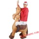 Christmas Donkey Ride On Inflatable Costume