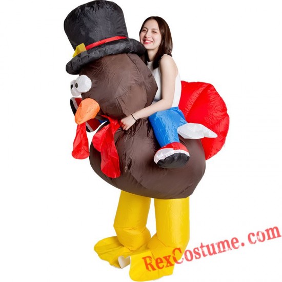Thanksgiving Turkey Inflatable Costume Adult