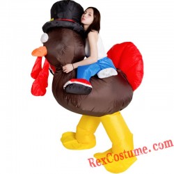 Thanksgiving Turkey Inflatable Costume Adult