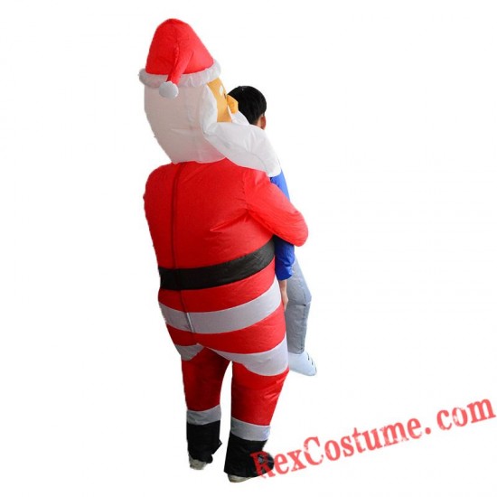 Christmas Santa Claus Inflatable Costume Adult