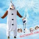 Frozen adult Olaf Snowman Onesies Costume