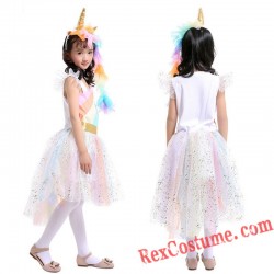 Little Pony Unicorn Princess Girl Dress