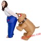 Brown Dog Inflatable Blow Up Costume