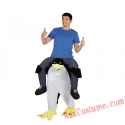 Adult Piggyback Ride On Carry Me Penguins Mascot costume