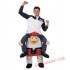 Adult Piggyback Ride On Carry Me Uncle Garden Mascot costume