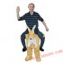 Adult Piggyback Ride On Carry Me Kangaroo Mascot costume