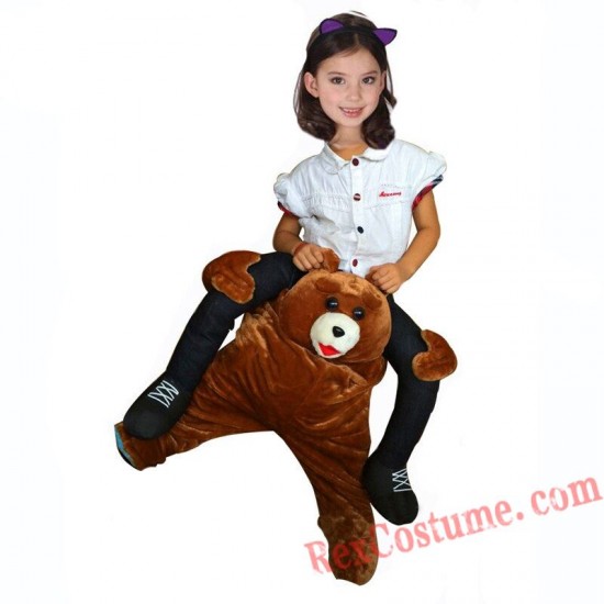 Adult Piggyback Ride On Carry Me Bear Mascot costume